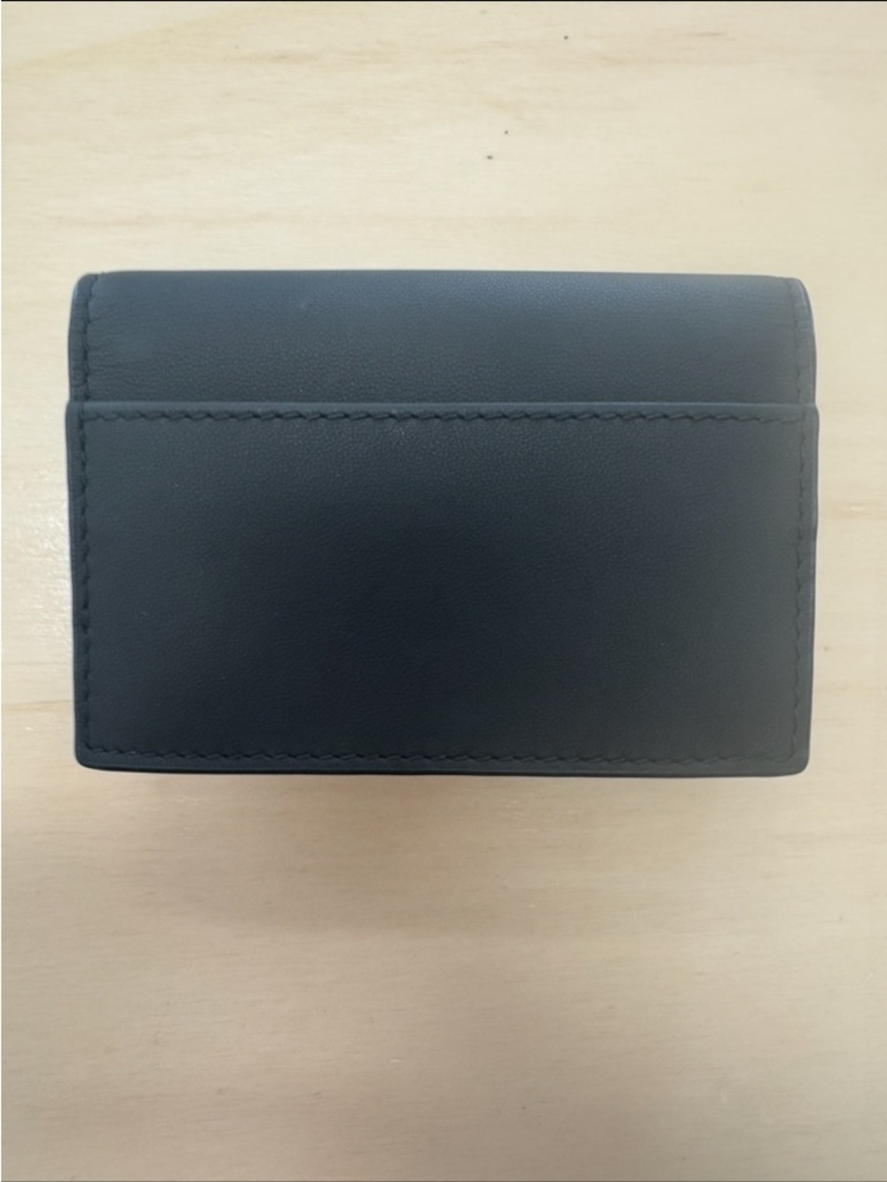 Dior Black Leather Card Holder with D Charm - Picture 2 of 7